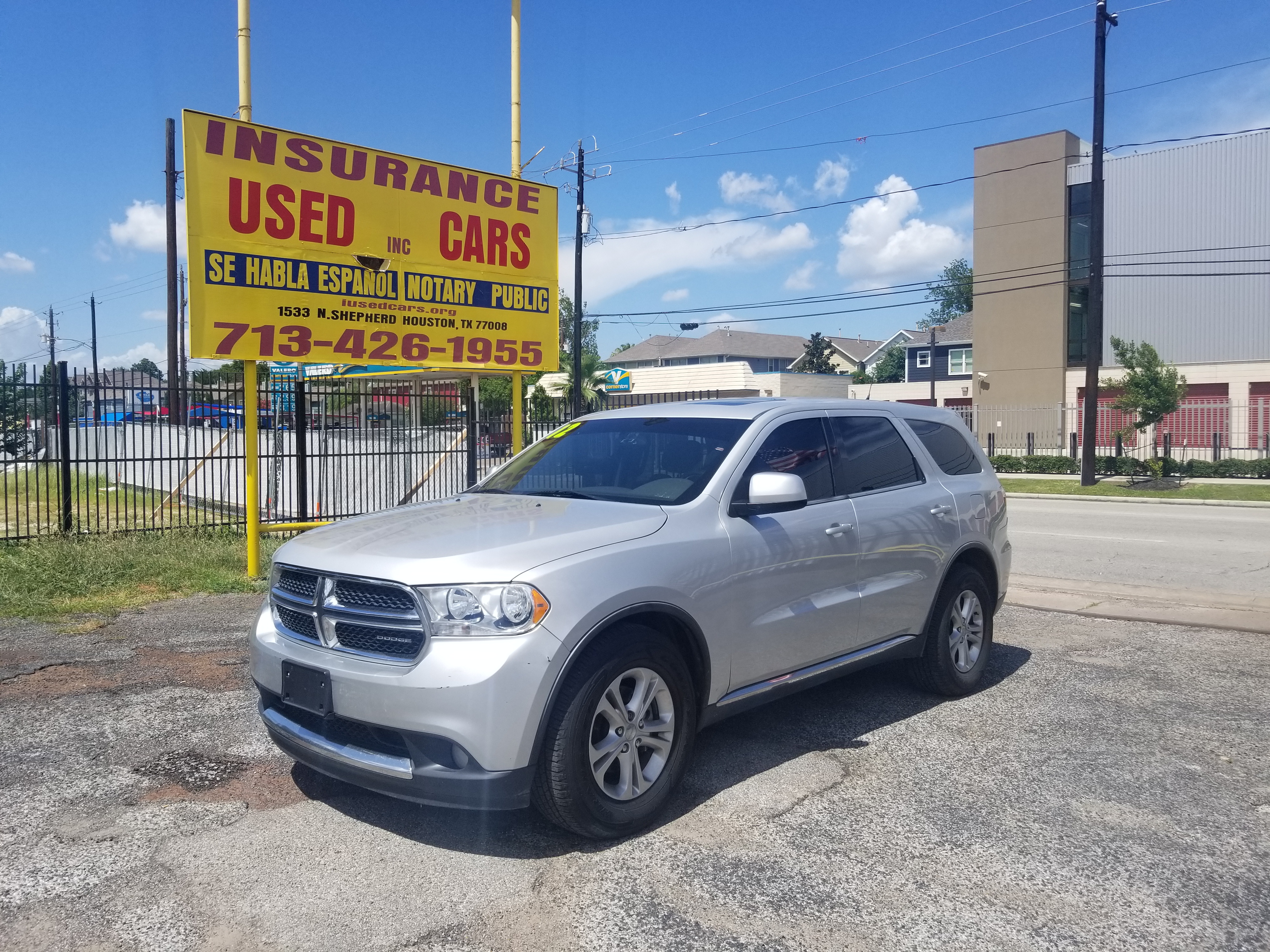 2012 silver Dodge Durango Insurance Used Cars, Inc