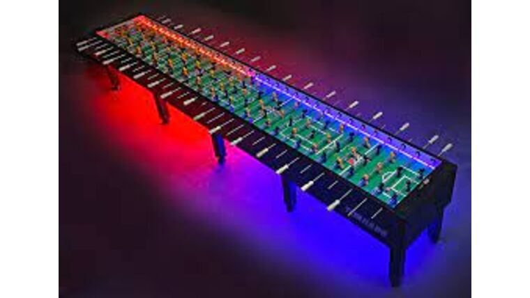 20 Player LED Illuminated Foosball Table : goodshuffle.com