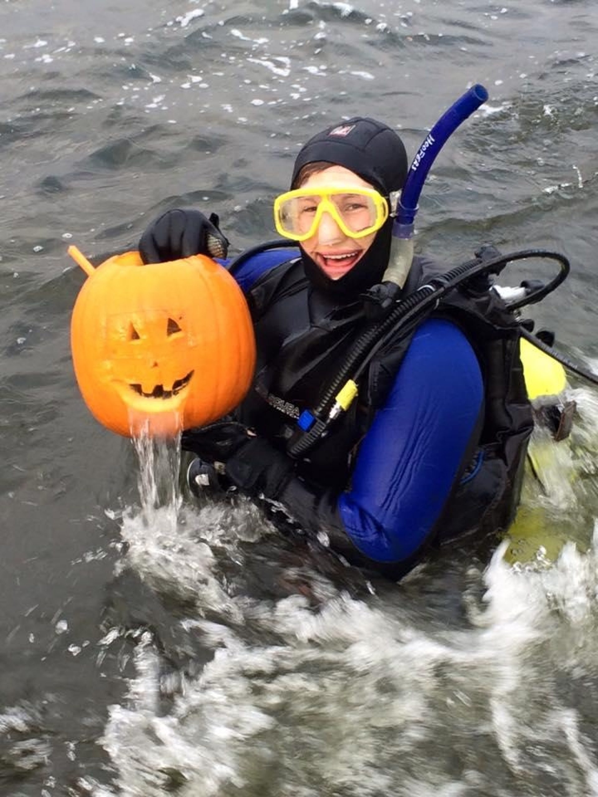 Scuba Pumpkin Carving