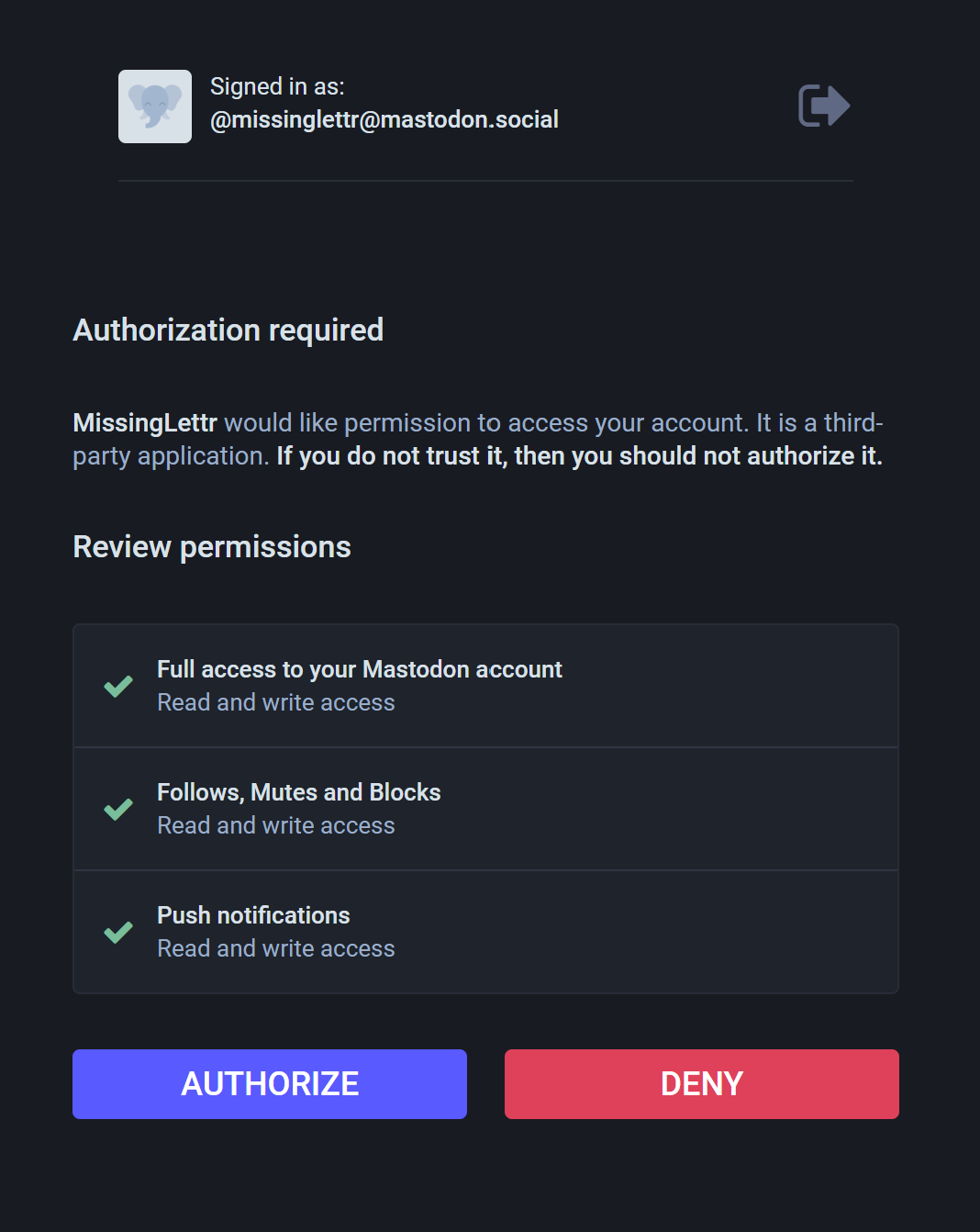 mastodon-oauth