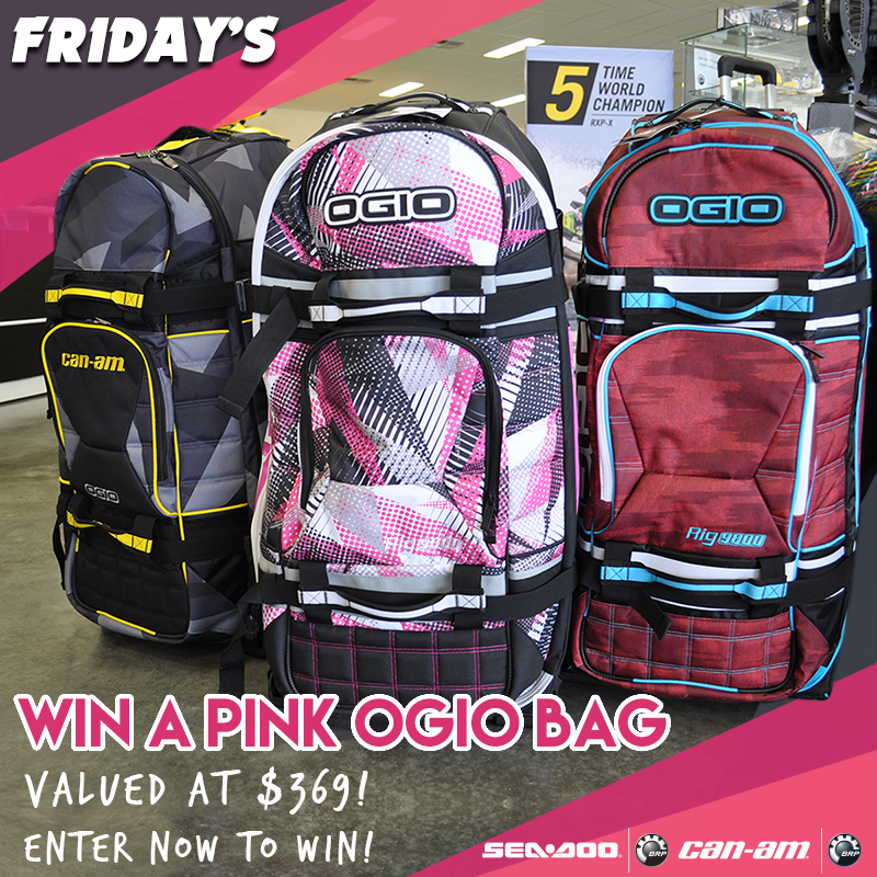 Friday's JetSki & CanAm WA Residents Only*Win a Pink OGIO Bag for