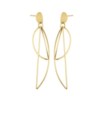 Frø jewellery - Flutter store hænge forgyldt par