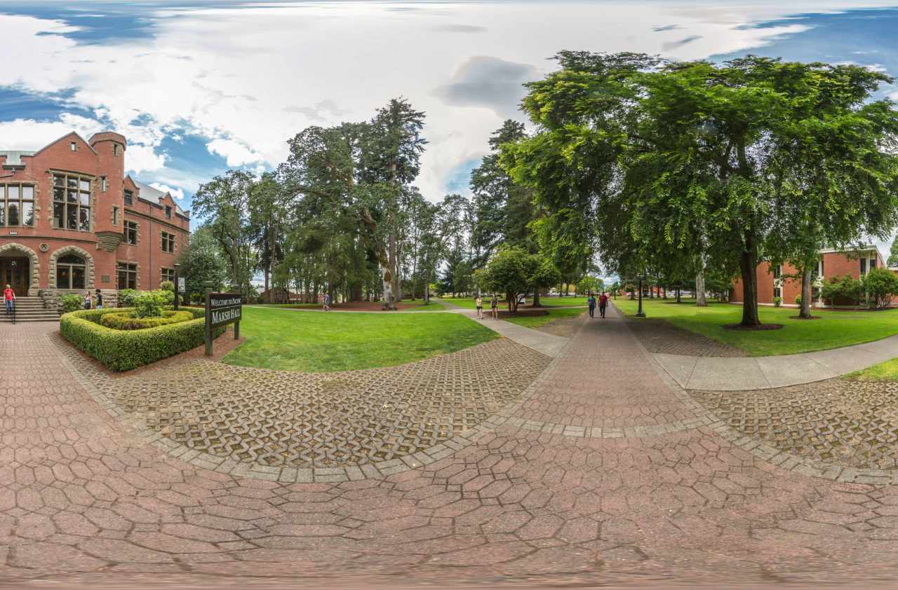 Experience Pacific University Oregon in Virtual Reality. Press Alt plus